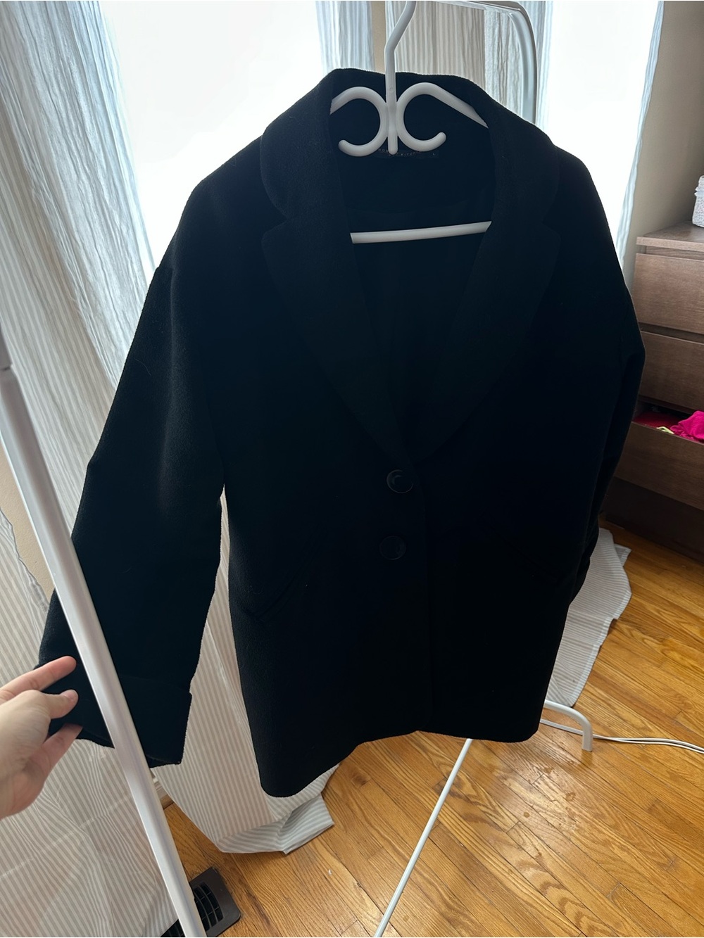 Women's Black Single-Breasted Shawl Collar Blazer NEVER WORN